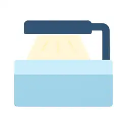 LED aquarium clip on light bar emitting bright yellow light over water