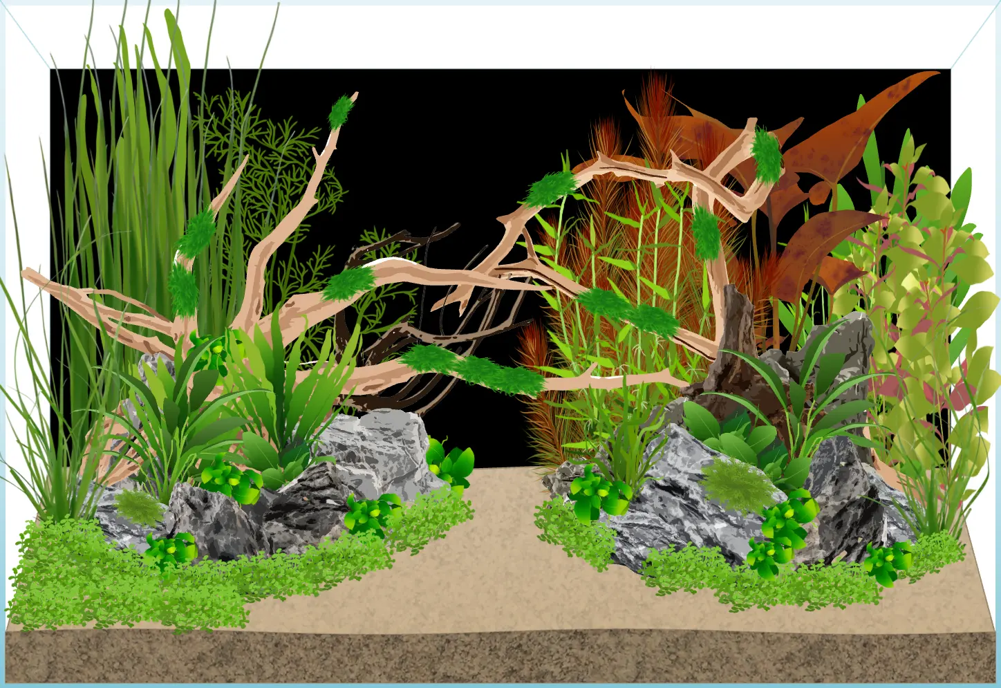 add plants to hardscape